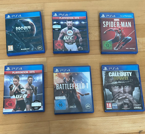 Verschiedene Ps4 Spiele