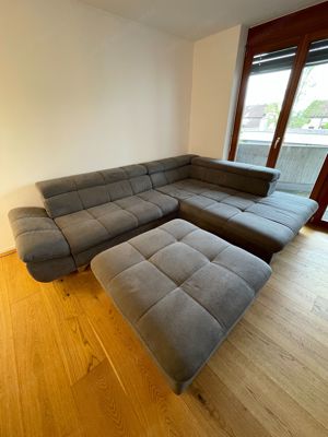Wohnlandschaft   Couch   mit Hocker Bild 6