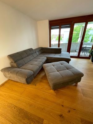 Wohnlandschaft   Couch   mit Hocker Bild 4