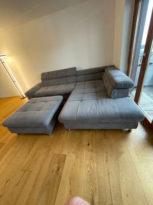 Couch - Wohnlandschaft mit Hocker