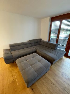 Wohnlandschaft   Couch   mit Hocker Bild 3