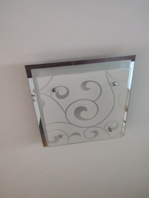 Deckenleuchte Deckenlampe Deckenlicht Glas modern 33 x 33 cm Bild 1