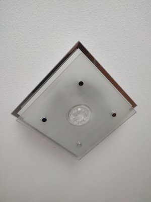 Deckenleuchte Deckenlampe Deckenlicht Glas modern 22 x 22 cm Bild 3
