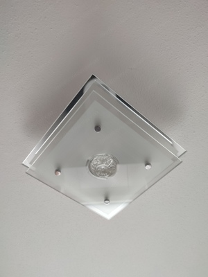Deckenleuchte Deckenlampe Deckenlicht Glas modern 22 x 22 cm Bild 2