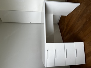 Schreibtisch weiß, 4 Schubladen