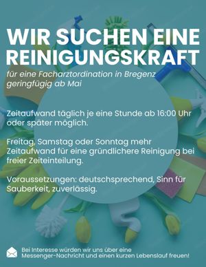 Reinigungskraft gesucht