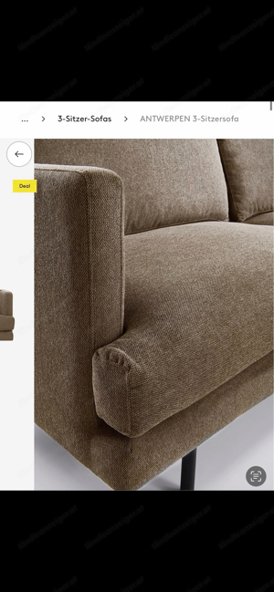 3-Sitzer-Sofa, braun, quasi neu, kaum genutzt Bild 2