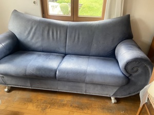 Couch Bretz , blaugrau  Bild 2