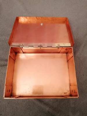 Kupfer Metall Box Schachtel Schatulle 20 Euro Bild 2