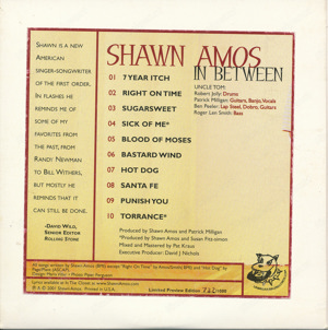 Shawn Amos, CD's, Raritäten Bild 4
