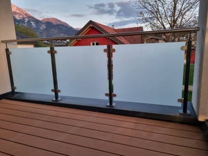 Glas-Geländer für Balkon, Terrasse oder Loggia Bild 2