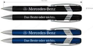 5x Mercedes Metall Kugelschreiber mit echter Gravur 1 CLK 210 211 R129 230 SL SLK GL Viano