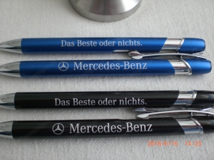 5x Mercedes Metall Kugelschreiber mit echter Gravur 1  CLK 210 211 R129 230 SL SLK GL Viano Bild 2