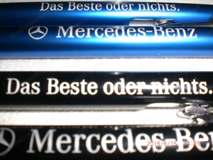 5x Mercedes Metall Kugelschreiber mit echter Gravur 1  CLK 210 211 R129 230 SL SLK GL Viano Bild 5