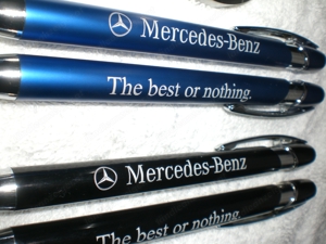 5x Mercedes Metall Kugelschreiber mit echter Gravur 1  CLK 210 211 R129 230 SL SLK GL Viano Bild 8