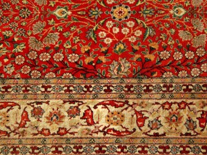 Orientteppich Hereke, Türkei 100 J. alt 397x245 T134 Bild 5