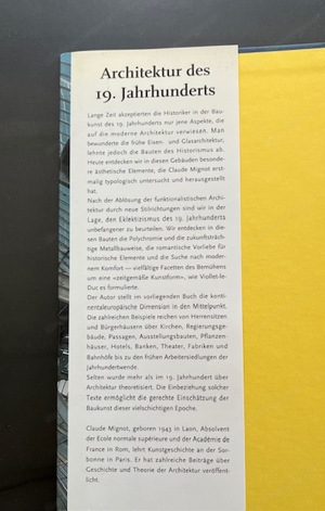 Architektur des 19. Jahrhunderts. Gebundene Ausgabe Bild 2