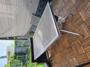 Gartentisch ausziehbar bis 2.10m in grau