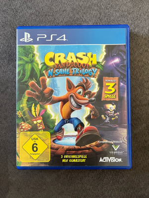 Videospiel Crash Bandicoot Nsane Trilogy