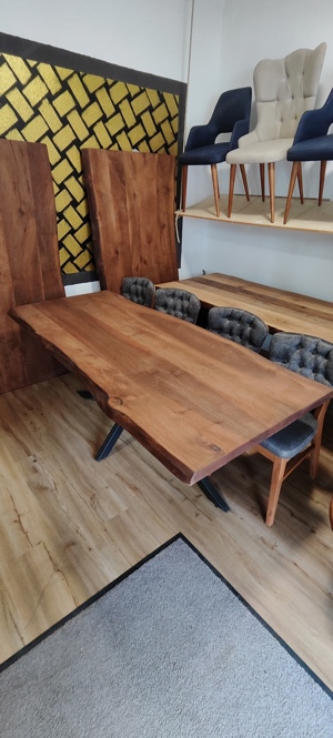 Tisch Esstisch Bürotisch Nussbaum Massivholz 200*90cm Bild 2