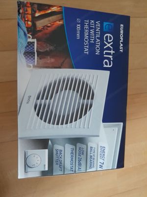 Glashaus Wärmeverteiler Ventilator  mit Thermostatregler 