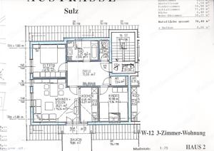 sehr ruhig gelegene 3-Zimmer-Wohnung in Sulz mit Balkon und Garage