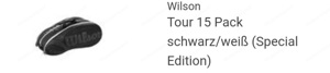 Wilson Tour 15 Pack schwarz weiß (Special Edition) Bild 3