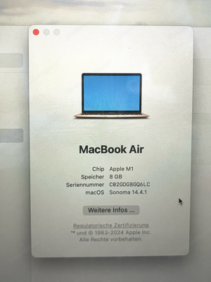 Mac Book Air 2020 Bild 5