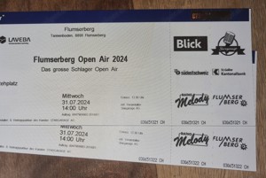 2 Karten für Das große Schlager Open Air Flumserberg am 31.07.24