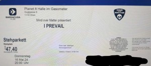I Prevail Donnerstag, 16.05.2024, Wien