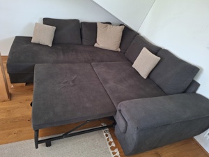 Couch anthrazit ausziehbar Bild 4