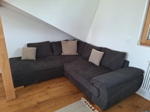 Couch anthrazit ausziehbar Bild 1