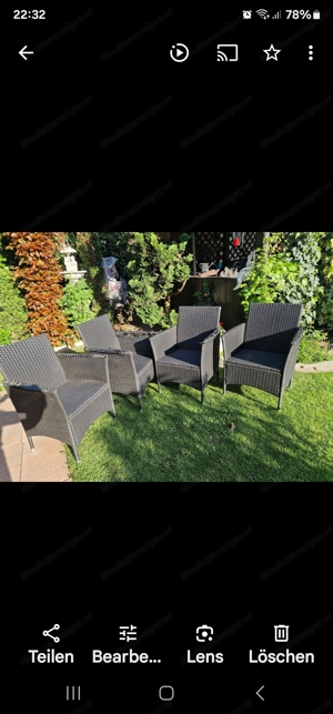 Gartensessel aus Rattan