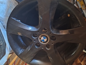 Bmw Alufelgen, schwarz lackiert 