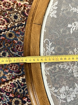  Jugendstil Tisch Nussbaum mit Glasplatte Gründerzeit Esstisch Bild 10