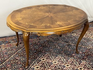 Biedermeier Tisch Barock Vintage Couchtisch Chippendale Nussbaum Rokoko  Bild 5