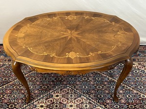 Biedermeier Tisch Barock Vintage Couchtisch Chippendale Nussbaum Rokoko  Bild 7