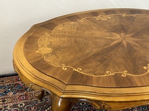 Biedermeier Tisch Barock Vintage Couchtisch Chippendale Nussbaum Rokoko  Bild 2