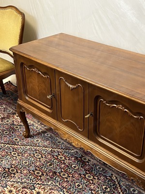 Barock Kommode Chippendale Vintage Anrichte Nussbaum  Bild 4