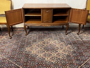 Barock Kommode Chippendale Vintage Anrichte Nussbaum  Bild 10