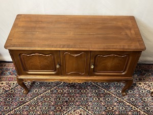 Barock Kommode Chippendale Vintage Anrichte Nussbaum  Bild 9