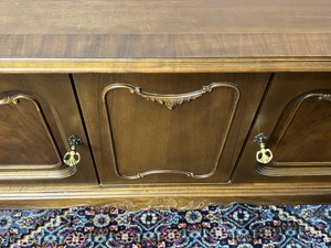 Barock Kommode Chippendale Vintage Anrichte Nussbaum  Bild 7