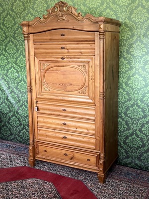 Biedermeier Schrank Barock Dielenschrank Gründerzeit Bauernschrank Landhaus Kasten Bild 10