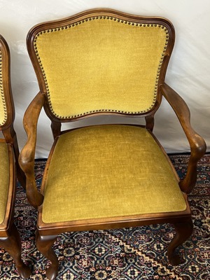 Barock Stühle Sessel Chippendale Vintage Nussbaum Empire Louis XV Rokoko Bild 4