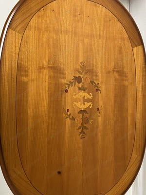 Biedermeier Tisch Barock Kirschbaum mit Intarsien Jugendstil Empire Beistelltisch Chippendale Rokoko Bild 9