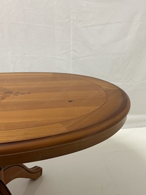 Biedermeier Tisch Barock Kirschbaum mit Intarsien Jugendstil Empire Beistelltisch Chippendale Rokoko Bild 5