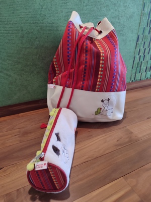 Rucksack Nici mit Lama Design 