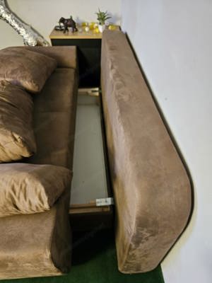Couch mit Schlaffunktion und Stauraum Bild 2