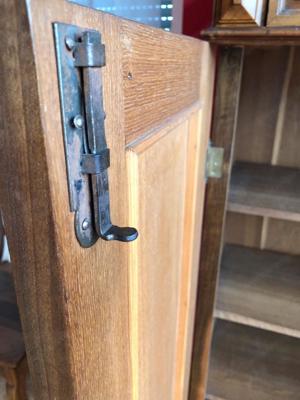 Gründerzeit Kommode Vertiko Antik Anrichte mit Aufsatz Nussbaum Schrank Jugendstil Bild 2