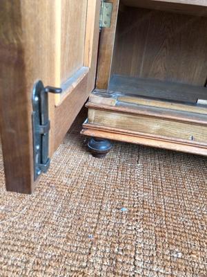 Gründerzeit Kommode Vertiko Antik Anrichte mit Aufsatz Nussbaum Schrank Jugendstil Bild 4
